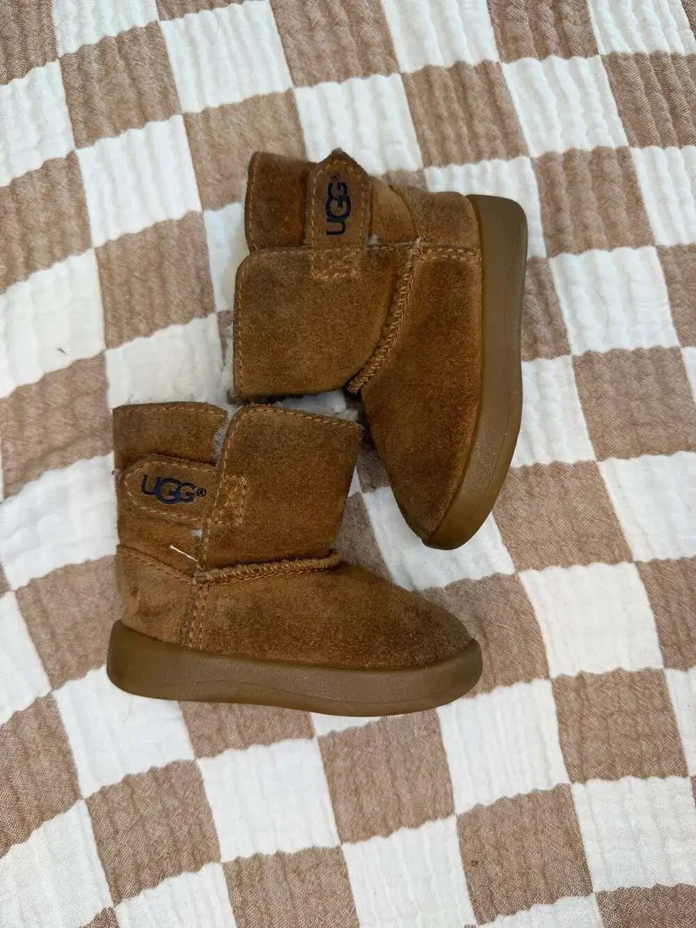 Ugg Toddler Boots Size 2/3 Brown Suede Infant